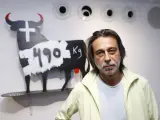 Jordi Mollà en su exposición 'El arte de trascender'.