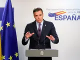 Pedro Sánchez comparece en Bruselas después del Consejo Europeo.