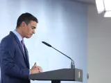 Pedro Sánchez, este sábado en su intervención.