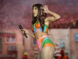 La cantante brasileña Anitta, durante su actuación en el festival Rock in Rio Lisboa.