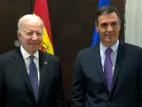 Pedro Sánchez recibe a Joe Biden en La Moncloa