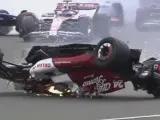 Accidente de Guanyu Zhou en el GP de Gran Bretaña