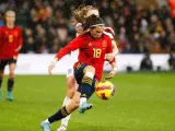 Marta Cardona, en un partido de la selección.