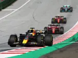 Max Verstappen, por delante de los Ferrari en el sprint del GP de Austria