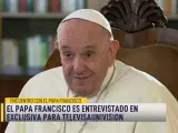 El papa Francisco es entrevistado por Univisión, el 11 de julio de 2020.