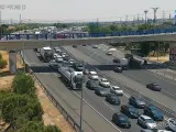 Imagen de la carretera M-40 a la altura de Montecarmelo, Madrid