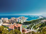 Vista de Málaga, la ciudad española de moda en el mundo.