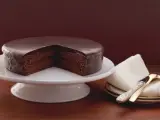 Una tarta de chocolate.