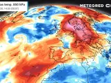 La masa de aire cálido de estos días se desplazará rápidamente hasta la península escandinava pero aquí seguirán las temperaturas por encima de la media.