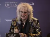 Brian May, de Queen, en una conferencia.