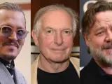 Johnny Depp, Peter Weir y Russell Crowe
