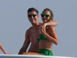Robert Lewandowski y Anna Lewandowska en Ibiza.