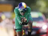 Wout Van Aert, en la contrarreloj del Tour de Francia