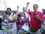 Manifestación para protestar contra los sucesos ocurridos en Peal de Becerro (Jaén)