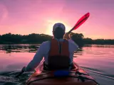 La práctica del kayak puede realizarse en cualquier época del año.