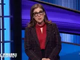 Mayim Bialik, en el concurso 'Jeopardy!', de la ABC estadounidense.