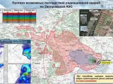 Un mapa muestra qué países resultarían devastados si explotase la central nuclear de Zaporizhzhya.