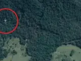 Posible avión derribado visto en Google Maps