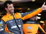 Daniel Ricciardo, en el box de McLaren