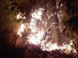 Incendio forestal en Benatae, Jaén, declarado el 23 de agosto de 2022.