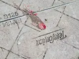 Imagen de una de las salchichas envenenadas en una calle.