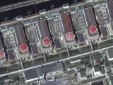 Imagen aérea de la central nuclear de Zaporiyia.