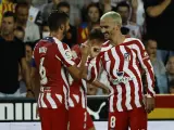 Griezmann celebra su gol ante el Valencia