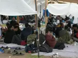 Inmediaciones del centro de refugiados de Ter Apel.