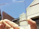 Panel solar transparente.