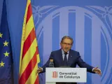 El conseller de Economía, Jaume Giró, presentando la balanza fiscal de 2019