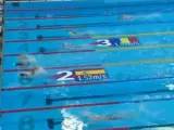 Final de la carrera de 800 metros del Mundial junior de natación.