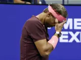 Nadal, en el partido contra Fognini en la segunda ronda del US Open.