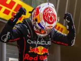 Max Verstappen celebra su victoria en el Gran Premio de Países Bajos.