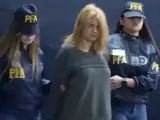 Detención de Brenda Uliarte, la pareja de Fernando Sabag Montiel, acusado de intentar matar a la vicepresidenta argentina, Cristina Fernández.