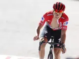 Evenepoel durante su llegada a meta en la decimoquinta etapa de la Vuelta a España