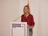 La líder de los comunes, Jéssica Albiach, durante la conferencia "Potenciem Catalunya"