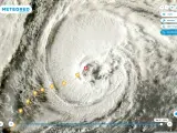 Aspecto del del huracán Danielle a las 12:00 horas de este miércoles.