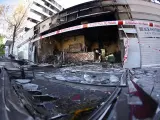 Explosión causada supuestamente por una fuga de gas en un bar del distrito madrileño de Carabanchel, la madrugada del 6 de septiembre de 2022.