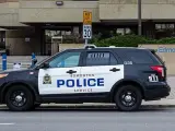 Un vehículo policial en Edmonton (Alberta, Canadá), en una imagen de archivo.