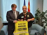 Tito Álvarez y Puigdemont, unidos contra Uber.