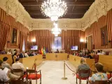 Pleno municipal del Ayuntamiento de Sevilla.