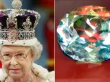 El Koh-i-Noor es la joya central de la corona de Isabel II