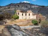 Vista general de la zona afectada por el incendio de Los Guájares (Granada), el 14 de septiembre de 2022.