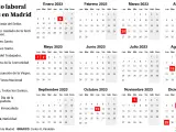 Calendario laboral de Madrid para 2023