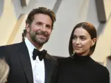 El actor Bradley Cooper y la modelo Irina Shayk en los Premios Oscar.