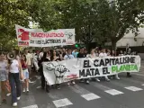 Estudiants "en lluita ecologista" reclamen a València un canvi social profund: "És la base del problema climàtic"