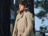 Joaquin Phoenix en el rodaje de 'Napoleón'.