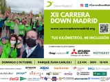 Cartel XII Carrera Down Madrid, que tiene lugar este domingo.