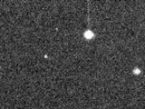 El impacto de DART en el asteroide captado con telescopio.