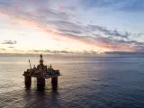 Imagen de archivo de Equinor's Storre, plataforma petrolera en el Mar de Noruega.